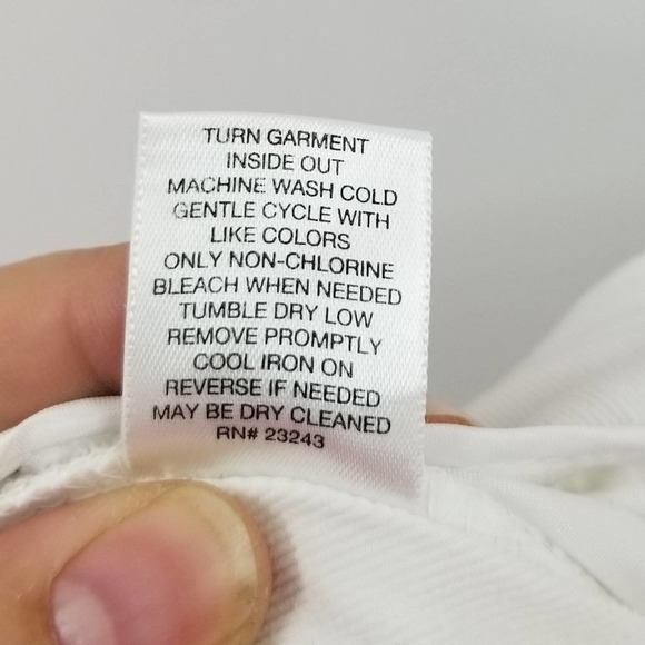 New York & Company 7th Ave Suiting Crops Skinny Jeans 2 White Pockets Zip Fly - Picture 5 of 5